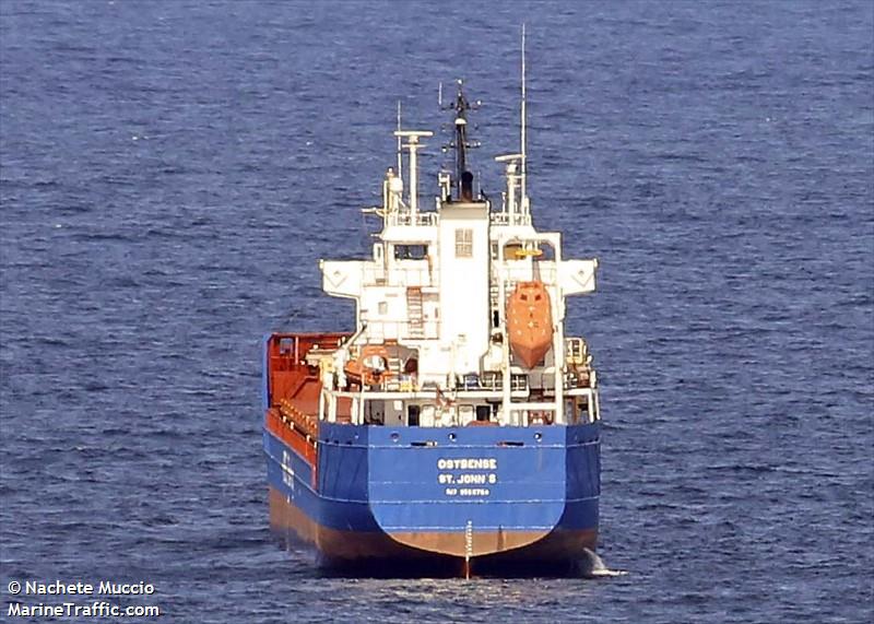 ostbense (General Cargo Ship) - IMO 9566784, MMSI 305631000, Call Sign V2FC5 under the flag of Antigua & Barbuda