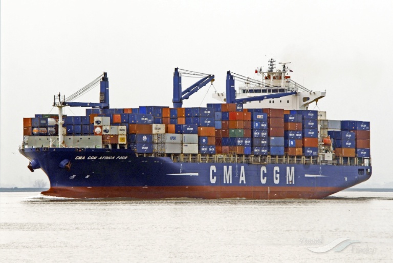 cma cgm africa four (Container Ship) - IMO 9451965, MMSI 311044100, Call Sign C6YS9 under the flag of Bahamas