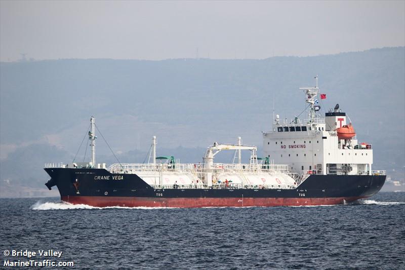 crane vega (LPG Tanker) - IMO 9699608, MMSI 352132000, Call Sign H3VB under the flag of Panama