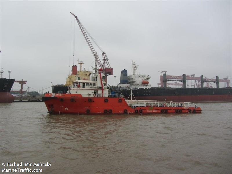 araz (Offshore Tug/Supply Ship) - IMO 9644988, MMSI 422052800, Call Sign EPCO9 under the flag of Iran