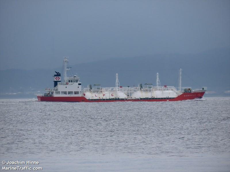 propane maru no.8 (LPG Tanker) - IMO 9881184, MMSI 431014484, Call Sign JD4683 under the flag of Japan