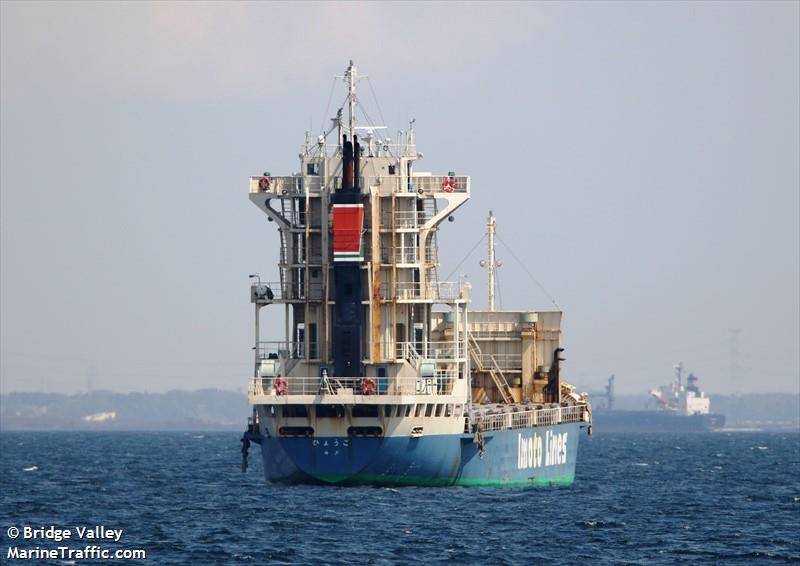 hyogo (Container Ship) - IMO 9089671, MMSI 431402037, Call Sign JD2182 under the flag of Japan