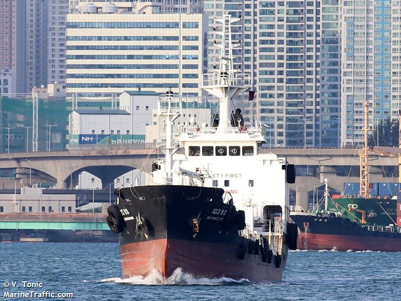 103 dong sung (Oil Products Tanker) - IMO 9842267, MMSI 440066260, Call Sign 185303 under the flag of Korea