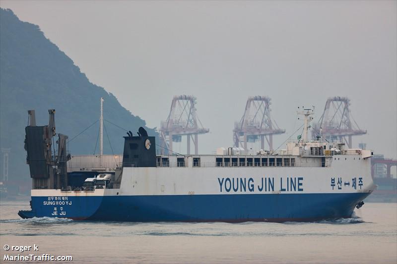 sung woo yj (Ro-Ro Cargo Ship) - IMO 9031789, MMSI 440119040, Call Sign 140072 under the flag of Korea