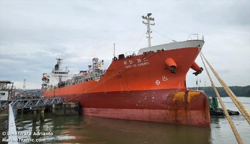 woojin chems (Chemical/Oil Products Tanker) - IMO 9220196, MMSI 440259000, Call Sign D7OB under the flag of Korea
