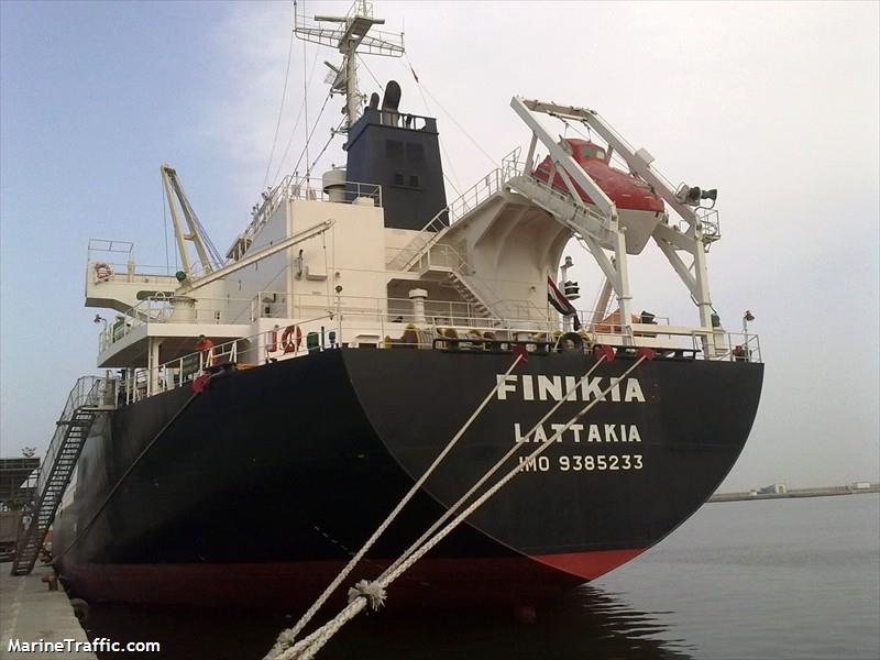 finikia (Bulk Carrier) - IMO 9385233, MMSI 468395000, Call Sign YKRO under the flag of Syria