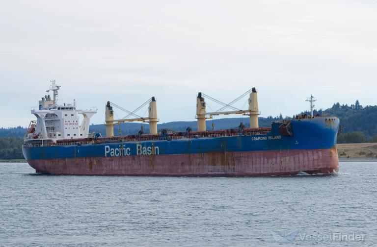 cramond island (Bulk Carrier) - IMO 9755476, MMSI 477023400, Call Sign VRQJ9 under the flag of Hong Kong