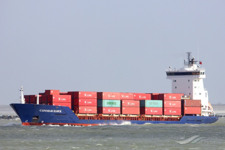 acacia hawk (Container Ship) - IMO 9244207, MMSI 477154400, Call Sign VRRO9 under the flag of Hong Kong
