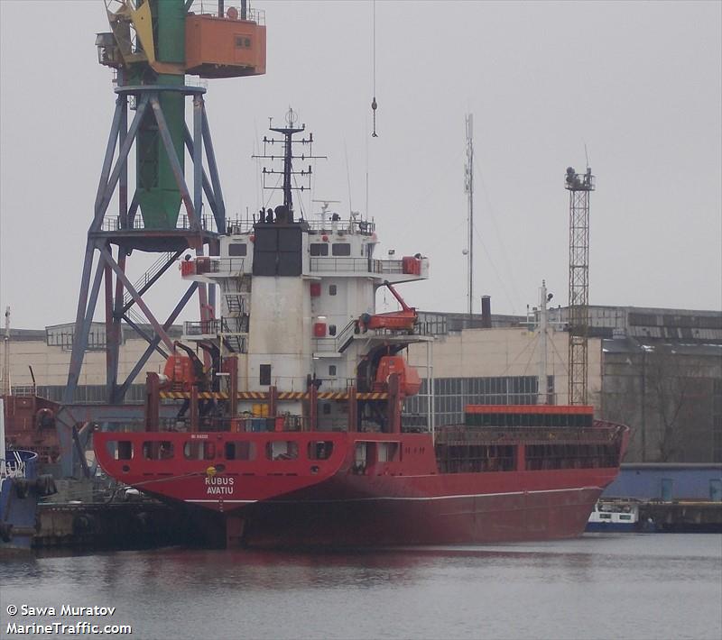 rubus (General Cargo Ship) - IMO 9043380, MMSI 518100004, Call Sign E5U2949 under the flag of Cook Islands