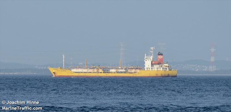 lpgc cipta diamond (LPG Tanker) - IMO 9244415, MMSI 525100545, Call Sign YBWE2 under the flag of Indonesia