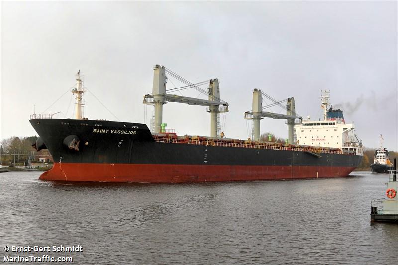 saint vassilios (Bulk Carrier) - IMO 9486403, MMSI 538004639, Call Sign V7YE3 under the flag of Marshall Islands