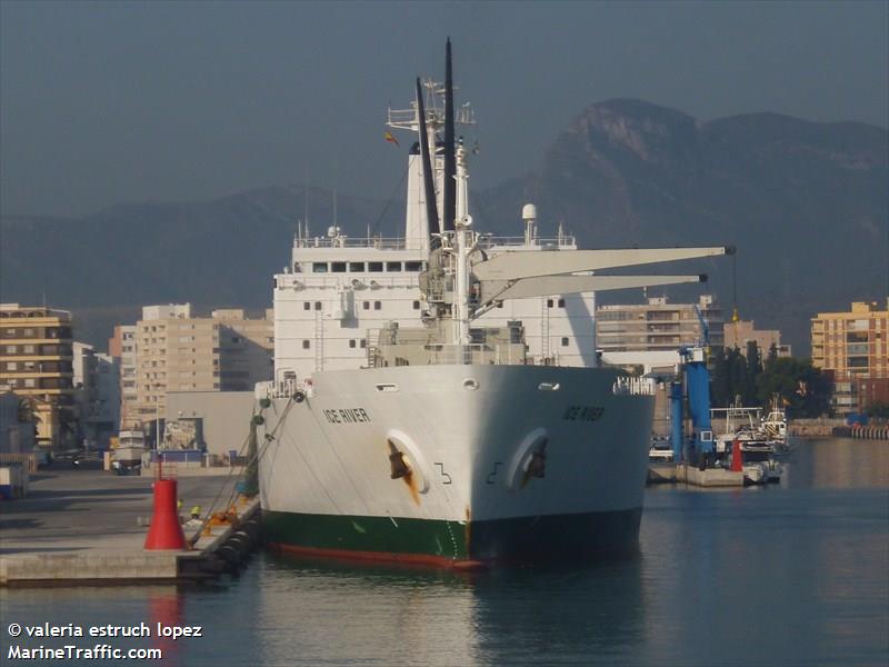 ice river (Refrigerated Cargo Ship) - IMO 8311118, MMSI 538004731, Call Sign V7YT7 under the flag of Marshall Islands