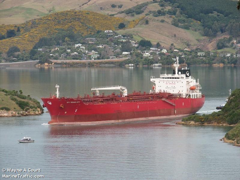 sti texas city (Chemical/Oil Products Tanker) - IMO 9681106, MMSI 538005412, Call Sign V7DP5 under the flag of Marshall Islands