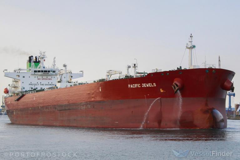pacific jewels (Crude Oil Tanker) - IMO 9732254, MMSI 538006836, Call Sign V7RW5 under the flag of Marshall Islands