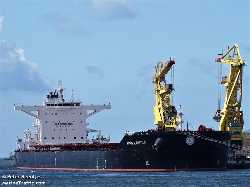 apollonius (Bulk Carrier) - IMO 9718234, MMSI 538006904, Call Sign V7NO8 under the flag of Marshall Islands