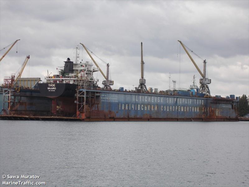 thoe (Bulk Carrier) - IMO 9400588, MMSI 538008688, Call Sign V7A2658 under the flag of Marshall Islands