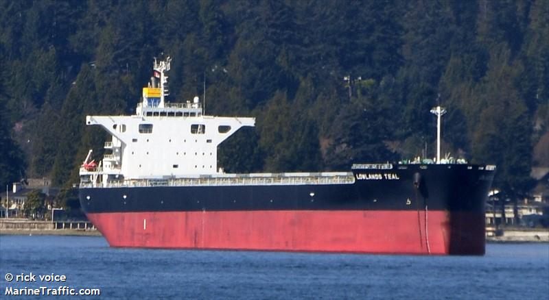 lowlands teal (Bulk Carrier) - IMO 9853060, MMSI 563107500, Call Sign 9V6823 under the flag of Singapore
