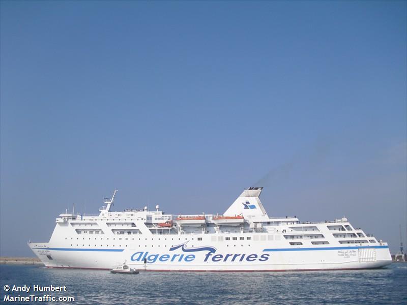 tariq ibn ziyad (Passenger/Ro-Ro Cargo Ship) - IMO 9109768, MMSI 605246160, Call Sign 7TXO under the flag of Algeria