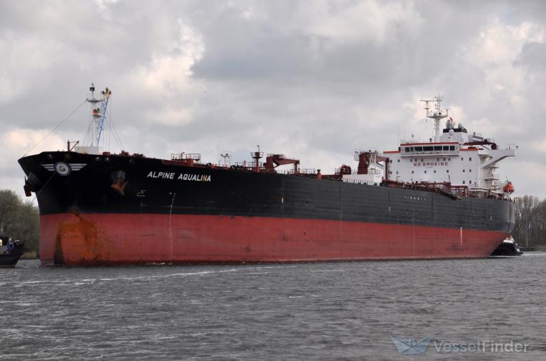 alpine aqualina (Crude Oil Tanker) - IMO 9469687, MMSI 636015241, Call Sign A8ZL7 under the flag of Liberia