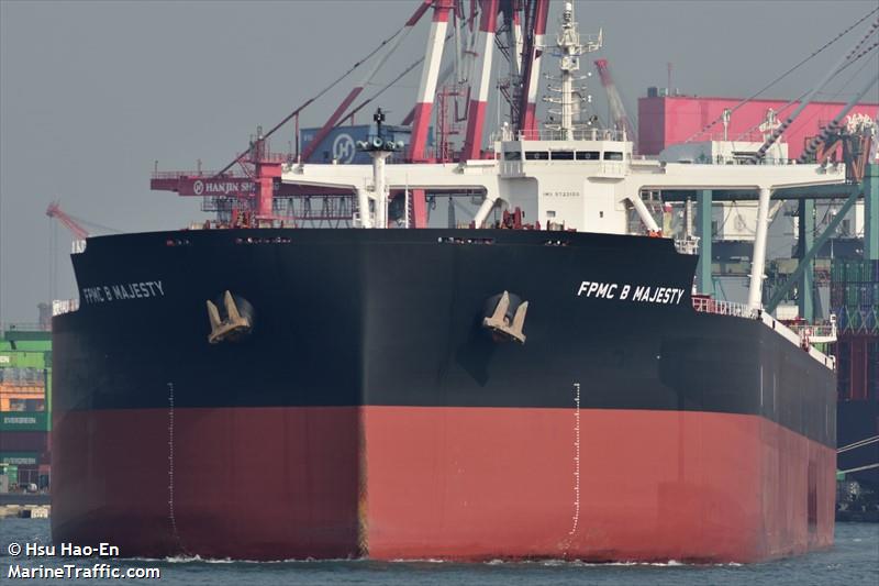 fpmc b majesty (Bulk Carrier) - IMO 9723150, MMSI 636016835, Call Sign D5IA5 under the flag of Liberia