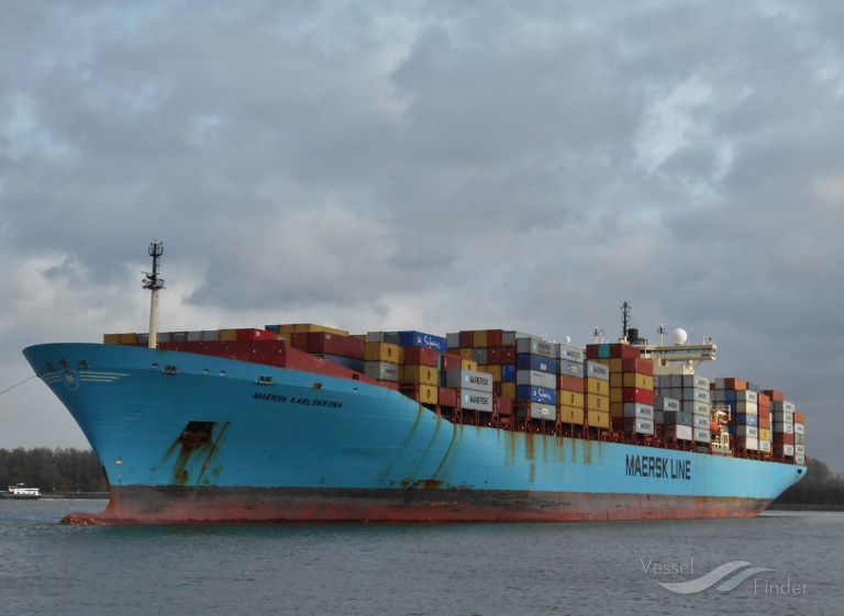 maersk karlskrona (Container Ship) - IMO 9085558, MMSI 636018800, Call Sign D5RL4 under the flag of Liberia