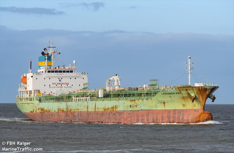 lavender ray (Chemical/Oil Products Tanker) - IMO 9740794, MMSI 636019177, Call Sign D5TH4 under the flag of Liberia