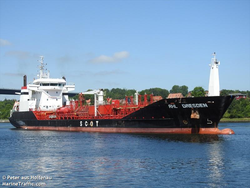 rhl dresden (Chemical/Oil Products Tanker) - IMO 9365245, MMSI 636092141, Call Sign A8XH9 under the flag of Liberia