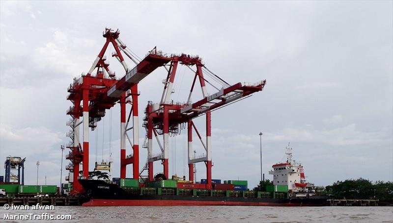 fortune (Container Ship) - IMO 9547362, MMSI 525015360, Call Sign PMPJ under the flag of Indonesia
