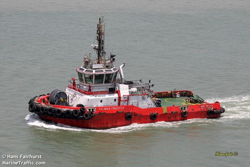 kejora prosper (Tug) - IMO 9501485, MMSI 533001010, Call Sign 9MWF9 under the flag of Malaysia