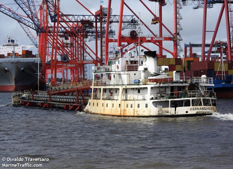 hernandarias (Cargo ship) - IMO 5149394, MMSI 701006545, Call Sign LW3556 under the flag of Argentina