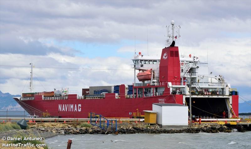trinidad 1 (Ro-Ro Cargo Ship) - IMO 8917871, MMSI 725001523, Call Sign CA5511 under the flag of Chile