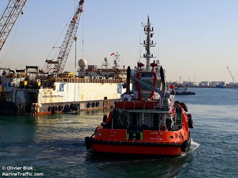 jubail 37 (Tug) - IMO 9814090, MMSI 377431000, Call Sign J8B5517 under the flag of St Vincent & Grenadines