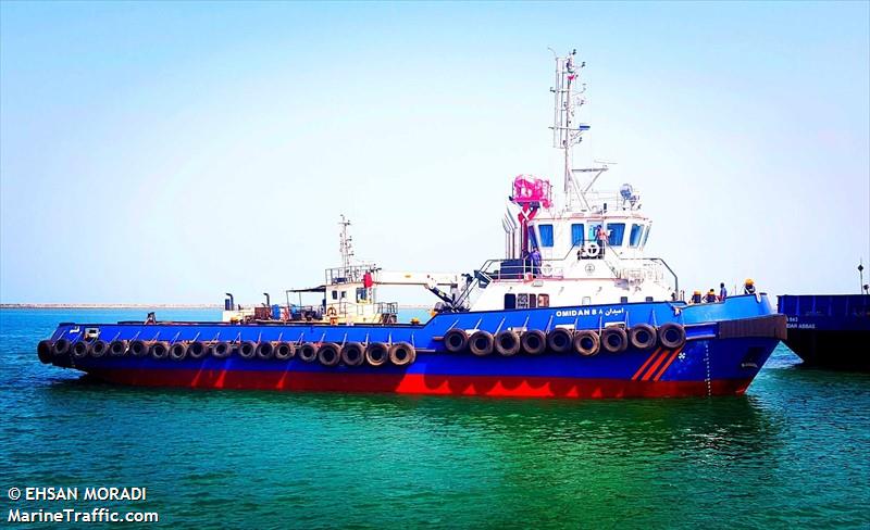 omidan 8 (Utility Vessel) - IMO 9850496, MMSI 422280700, Call Sign EPMJ6 under the flag of Iran