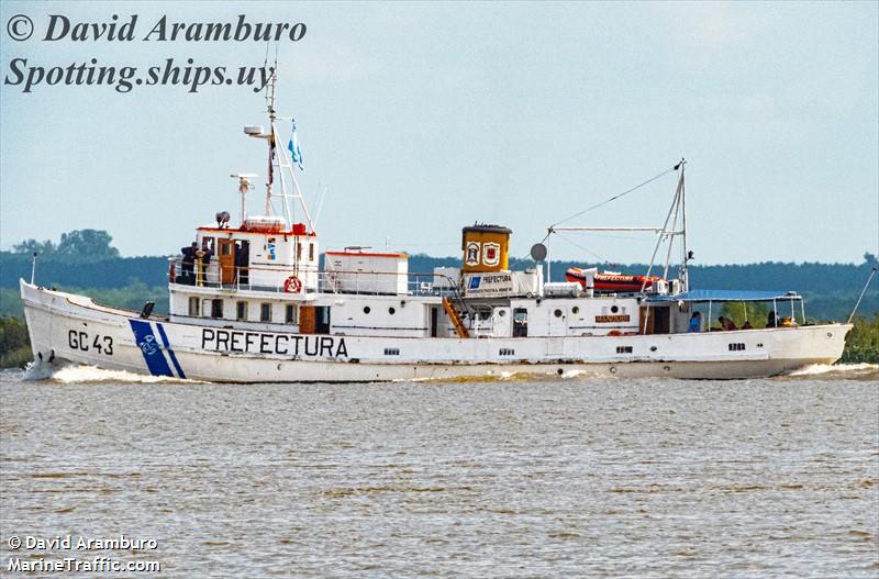 gc-43 mandubi (Law enforcment) - IMO , MMSI 701517000, Call Sign L2AK under the flag of Argentina
