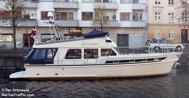 cassandra (Pleasure craft) - IMO , MMSI 219005467, Call Sign OX2342 under the flag of Denmark
