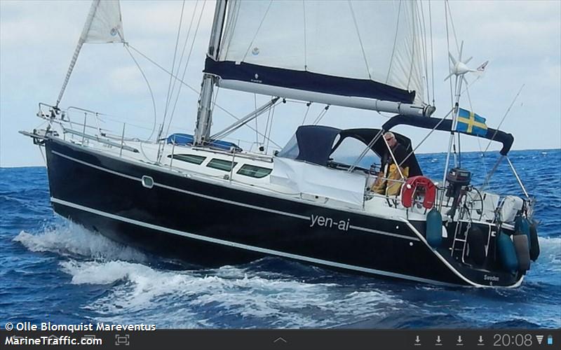 yen-ai (Pleasure craft) - IMO , MMSI 265661010, Call Sign SA7628 under the flag of Sweden
