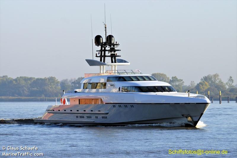 dragonfly (Yacht) - IMO 1010454, MMSI 319313000, Call Sign ZCYZ8 under the flag of Cayman Islands