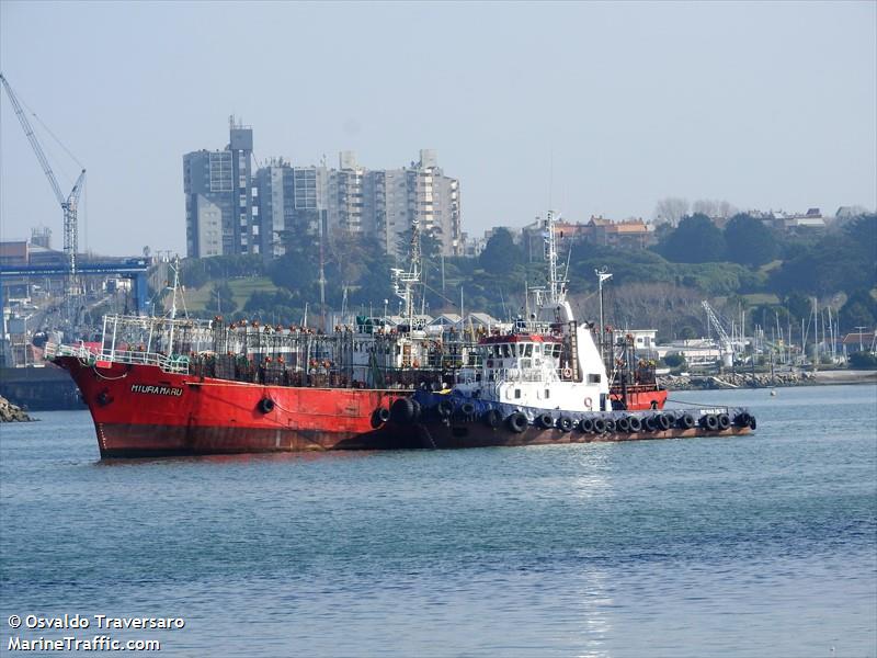 miura maru (Fishing Vessel) - IMO 7126530, MMSI 701000623, Call Sign LW 8175 under the flag of Argentina