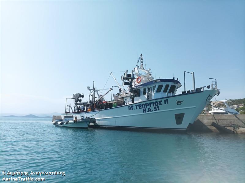 agios georgios ii (Fishing vessel) - IMO , MMSI 240281000, Call Sign SY5709 under the flag of Greece