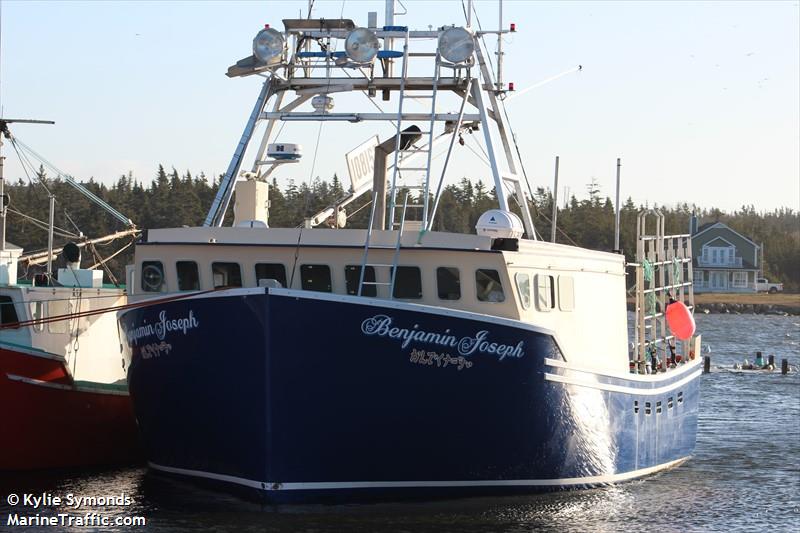 benjamin joseph (Fishing vessel) - IMO , MMSI 316031686 under the flag of Canada