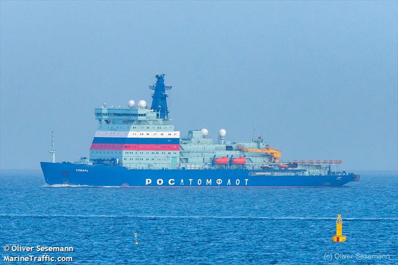 sibir (Icebreaker) - IMO 9774422, MMSI 273292320, Call Sign UBNV3 under the flag of Russia