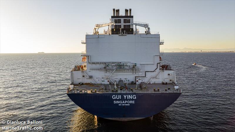 gui ying (LNG Tanker) - IMO 9878888, MMSI 563138800, Call Sign 9V5659 under the flag of Singapore