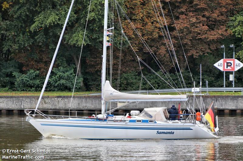 samanta (Sailing vessel) - IMO , MMSI 211373250, Call Sign DG 3330 under the flag of Germany