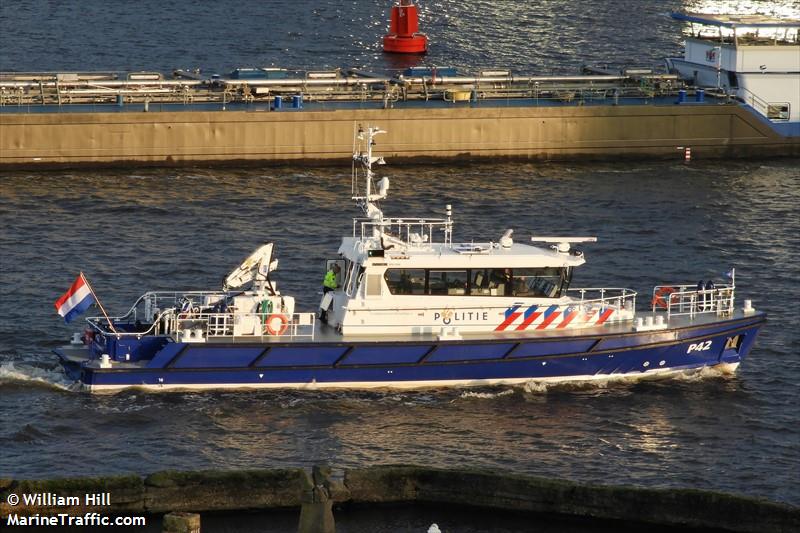 p42 (Law enforcment) - IMO , MMSI 244823000, Call Sign PBEN under the flag of Netherlands