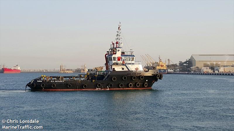 sea monarch (Tug) - IMO 9543847, MMSI 408353000, Call Sign A9IT under the flag of Bahrain