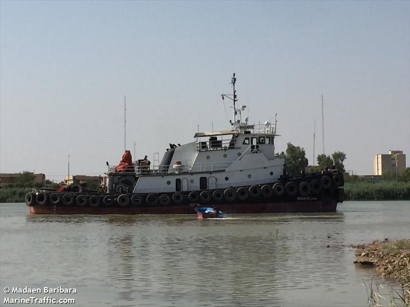 madayen (Tug) - IMO 7032404, MMSI 422512000, Call Sign 9BHD under the flag of Iran