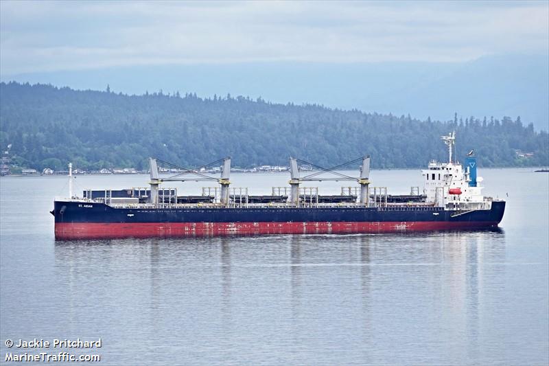 st. aidan (Bulk Carrier) - IMO 9864887, MMSI 538009664, Call Sign V7A5013 under the flag of Marshall Islands