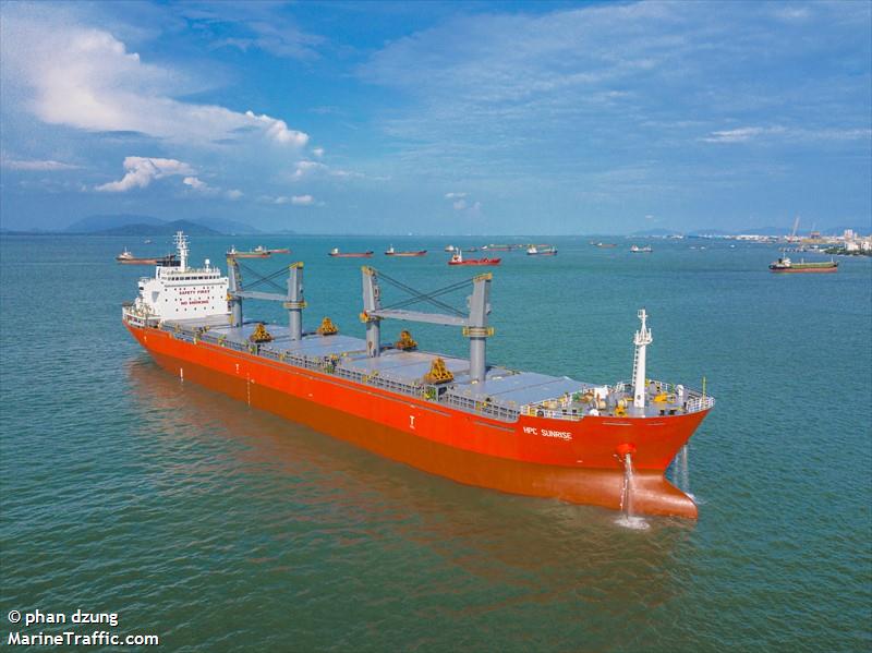 hpc sunrise (Bulk Carrier) - IMO 9455375, MMSI 574004920, Call Sign XVIJ7 under the flag of Vietnam