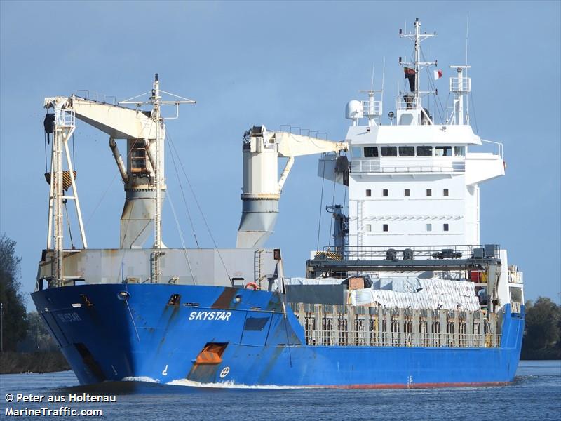 skystar (General Cargo Ship) - IMO 9235490, MMSI 636020960, Call Sign 5LBO8 under the flag of Liberia