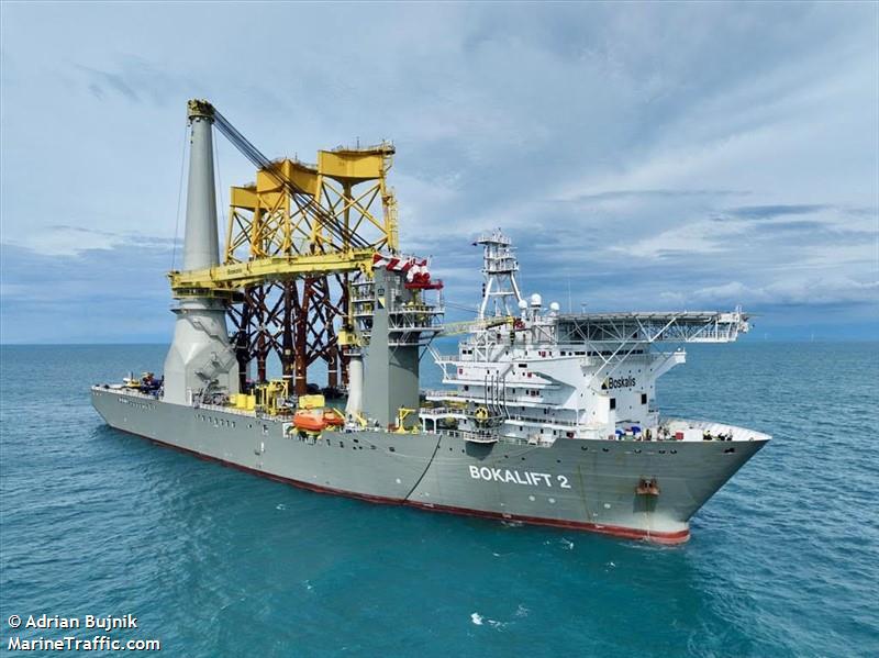 bokalift 2 (Crane Ship) - IMO 9190705, MMSI 209951000, Call Sign 5BMC5 under the flag of Cyprus